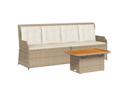 Garden Lounge Set, Garden Lounge Sets Vidaxl Bege Rattan / Vime (n/a)