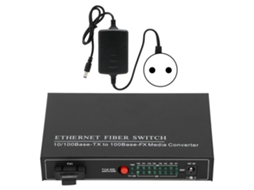 Switch de fibra Ethernet TBC MC3418ED20 8 portas plug and play liga de alumínio