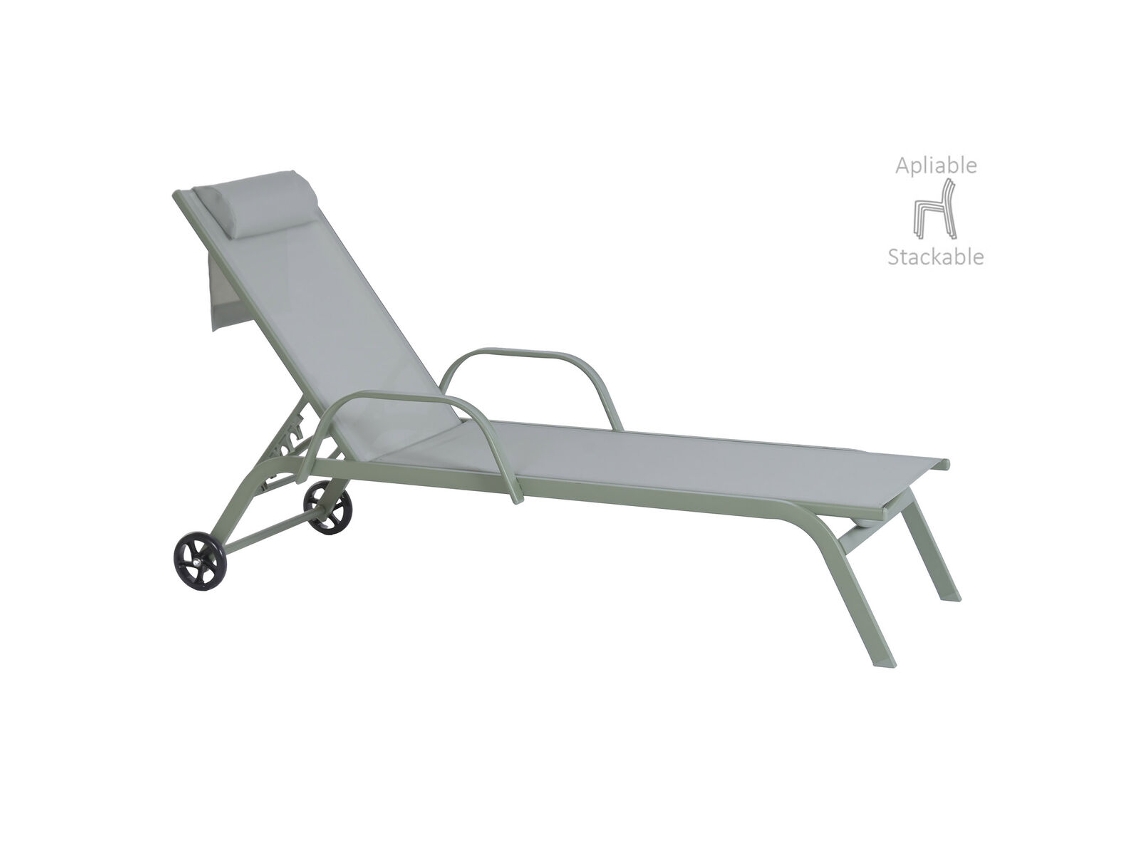 Ligstoel Home Esprit Menta 199 X 63 X 101 Cm