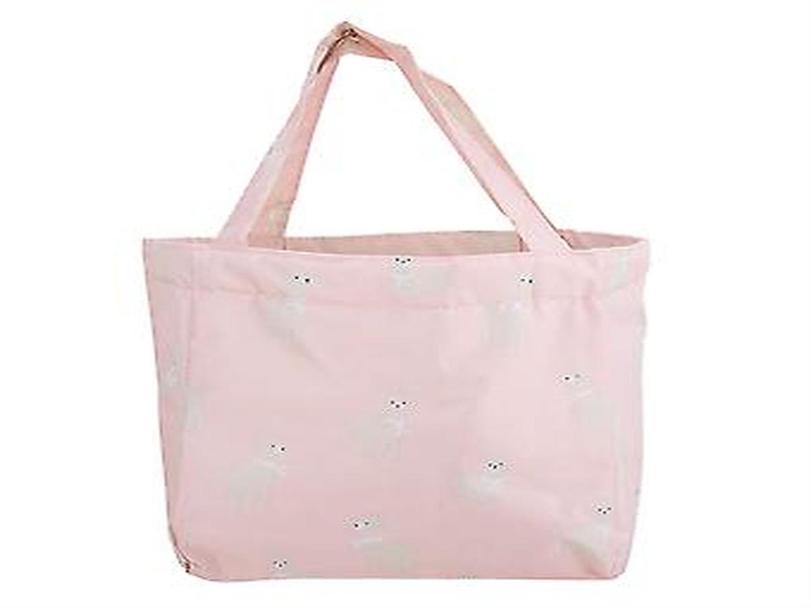 Lurelia Lancheira Térmica, Em Lona, Resistente À Água, Grande Capacidade, Estampa Animal, Cor Rosa, Para Escola E Piqueniques