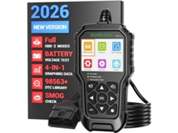 Scanner Obd2 Zruxe Vd30 Pro Leitura E Apagamento De Códigos De Erro Ecrã Lcd Dados Em Tempo Real Plug And Play Universal Preto