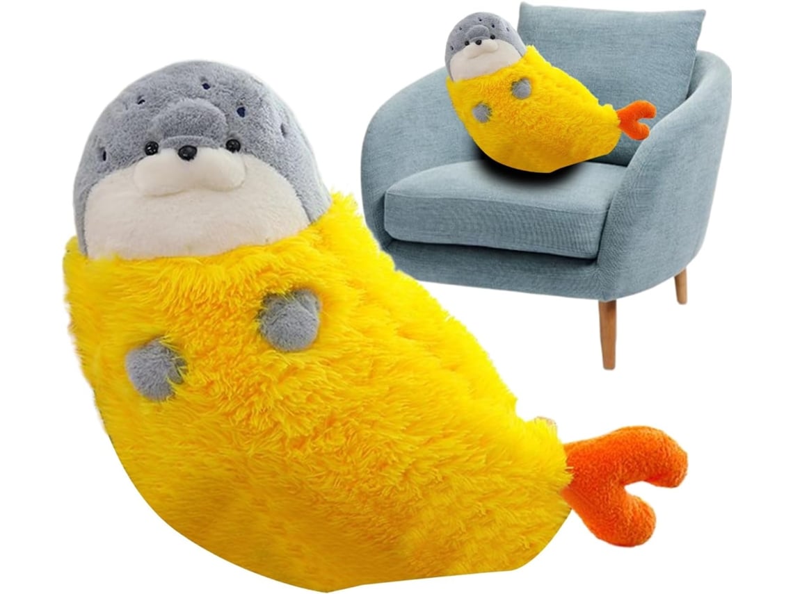 Oreiller En Peluche De Phoque, De Collection Mignonne Cartoon, Jouet En Peluche Phoque Doux Pour, Po Gokoco
