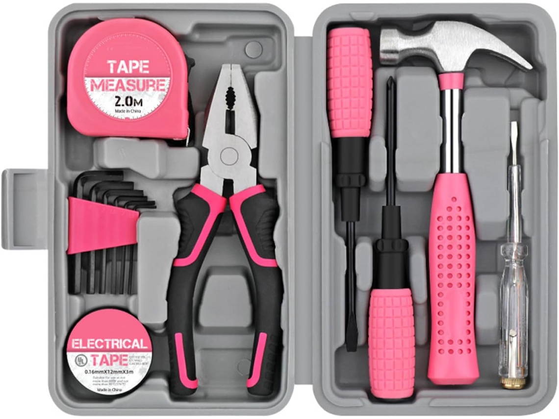 Kit de Ferramentas SFUSHOS para Casa com Chave de Fenda e Martelo