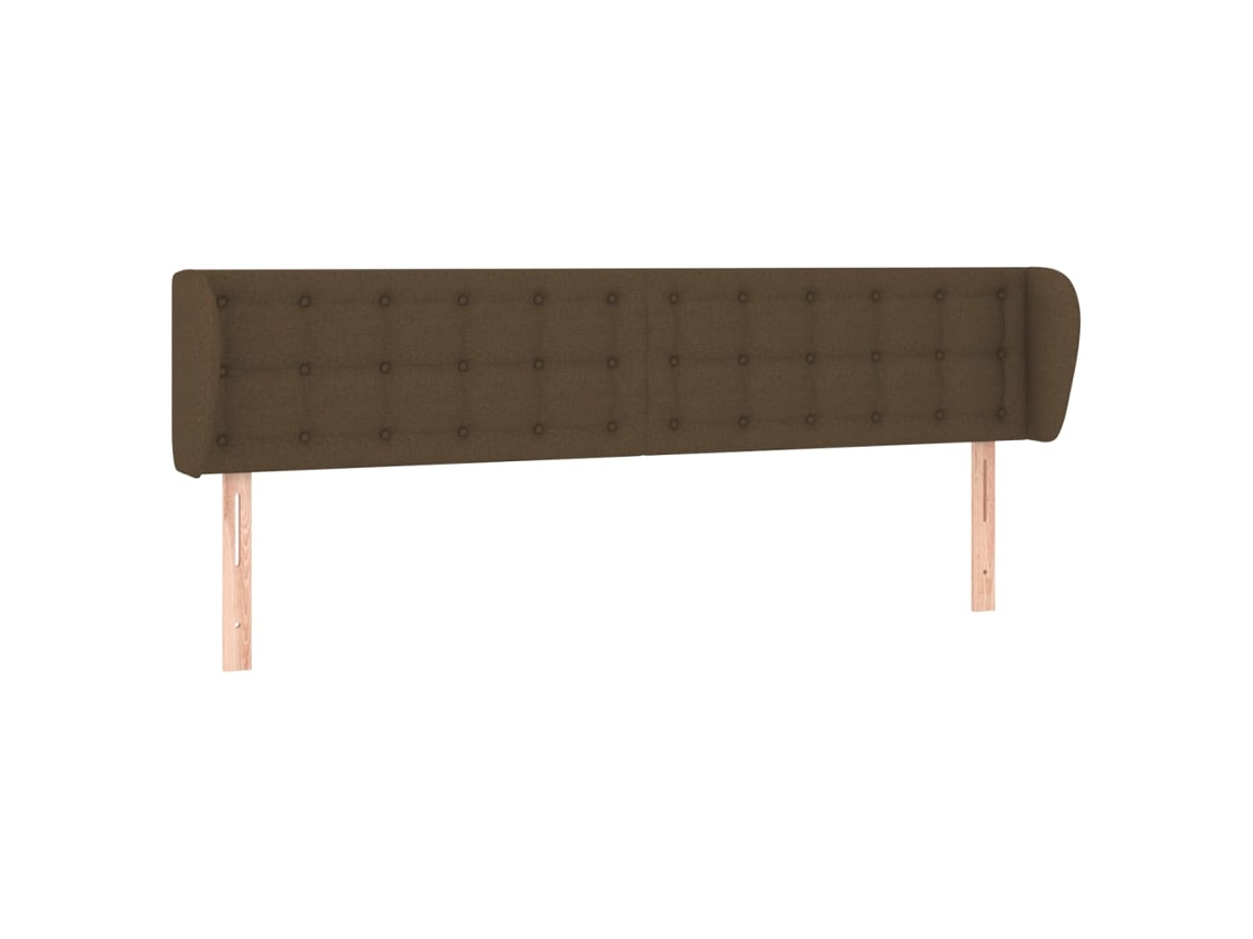 Headboard, Headboards Vidaxl Marrom Tecido (203 X 23 X 78/88 Cm)