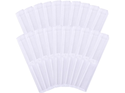 Topbathy Estojo Transparente para 20 Canetas, Armazenamento Prático Escritório e Negócios. 15 X 2,5 Cm Durável