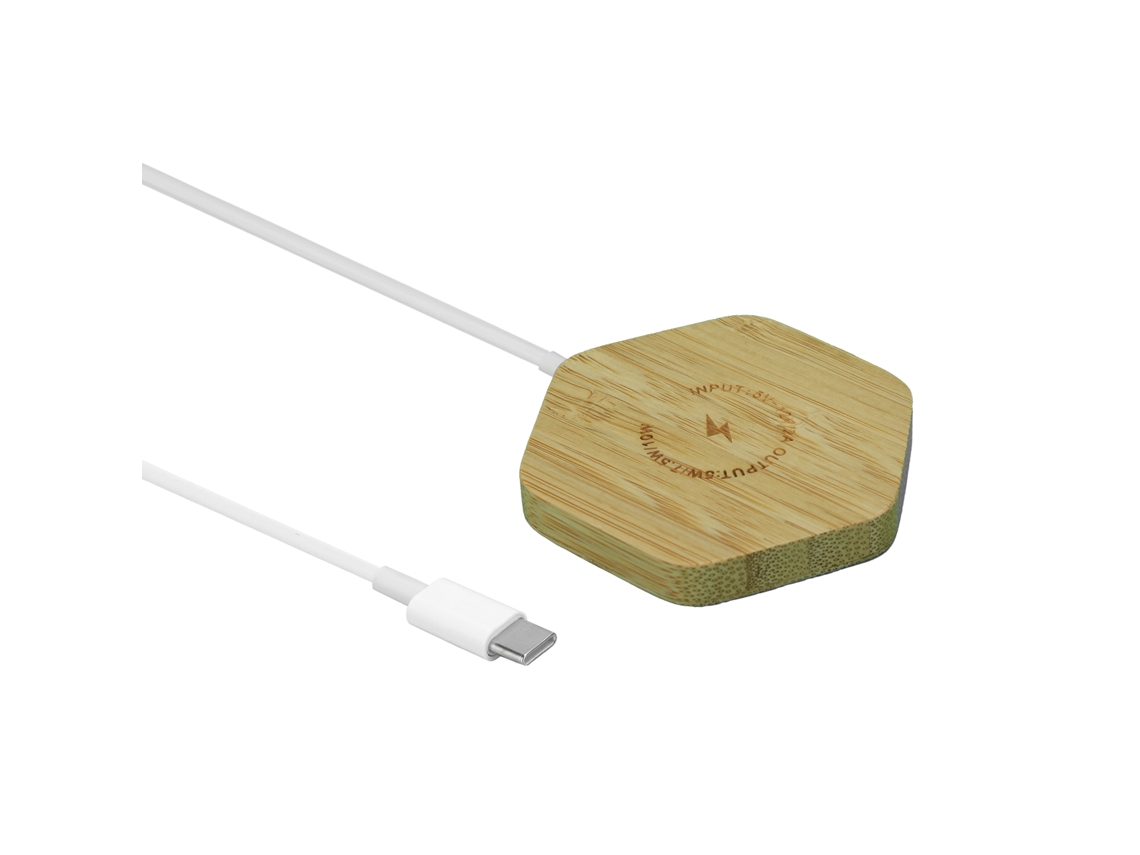 Aetheria carregador Sem Fio Magnético T15 Fast Charging Pad Dock para Ios 12 Madeira Clara