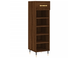 Shoe Cabinet, Shoe Cabinets Vidaxl Marrom Madeira Processada (n/a)