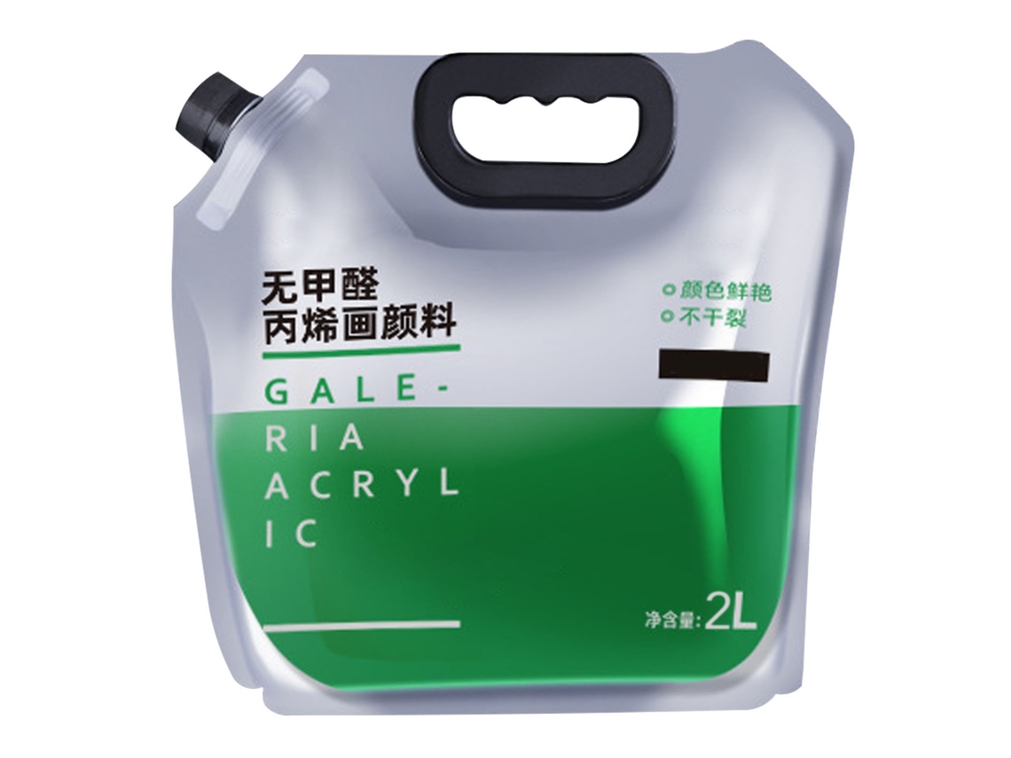 Pintura Acrílica Impermeável Protetora Solar De Grande Capacidade Portátil Multiuso Verde Médio 2l (5.3lb)