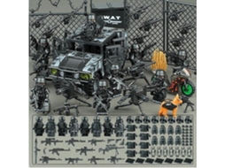 Lurelia Modelo Hummer Militar Em Blocos De Construção, Base Polícia E Forças Especiais
