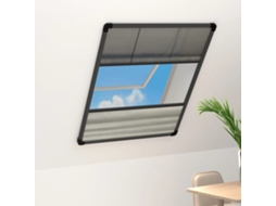 Vidaxl Tela Anti-insetos Plissada Janela + Quebra-luz Alumínio 60x80cm