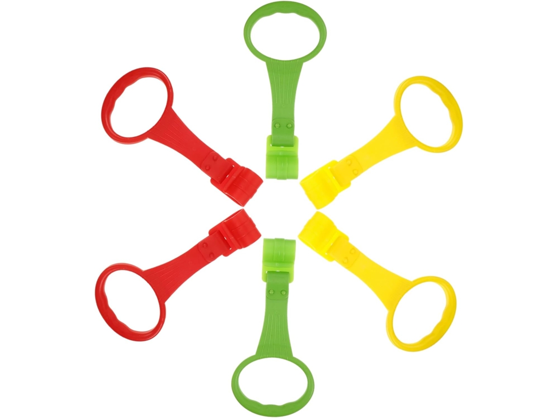 Conjunto De 6 Argolas Multicoloridas Para Pendurar, Ideais Para Meninos E Meninas, Cercadinhos E Acessórios De Desenvolvimento.