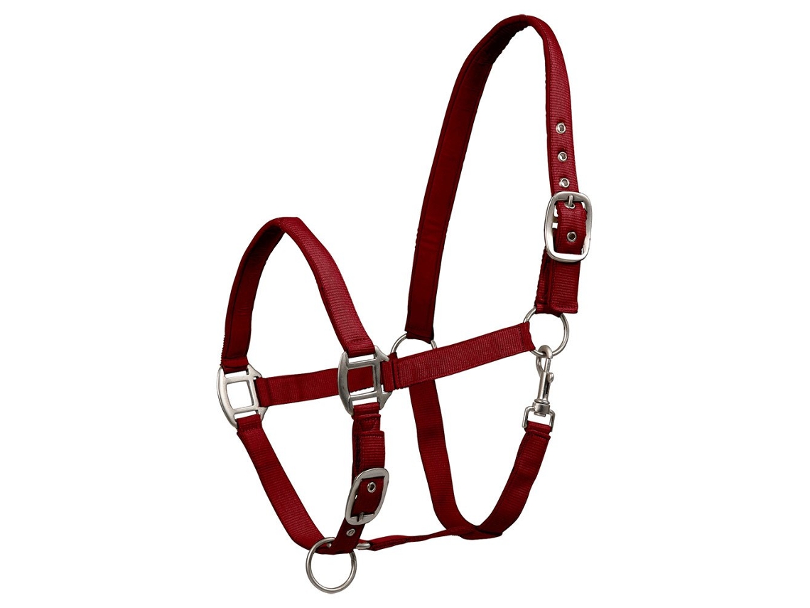 Cabeçada Perlon Satin Vermelho Fullwaldhausen