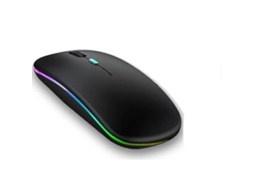 Rato Rgb Bluetooth Semi Fio Recarregável Para Laptop Ipad Macbook Computador Mause Led Slowmoose