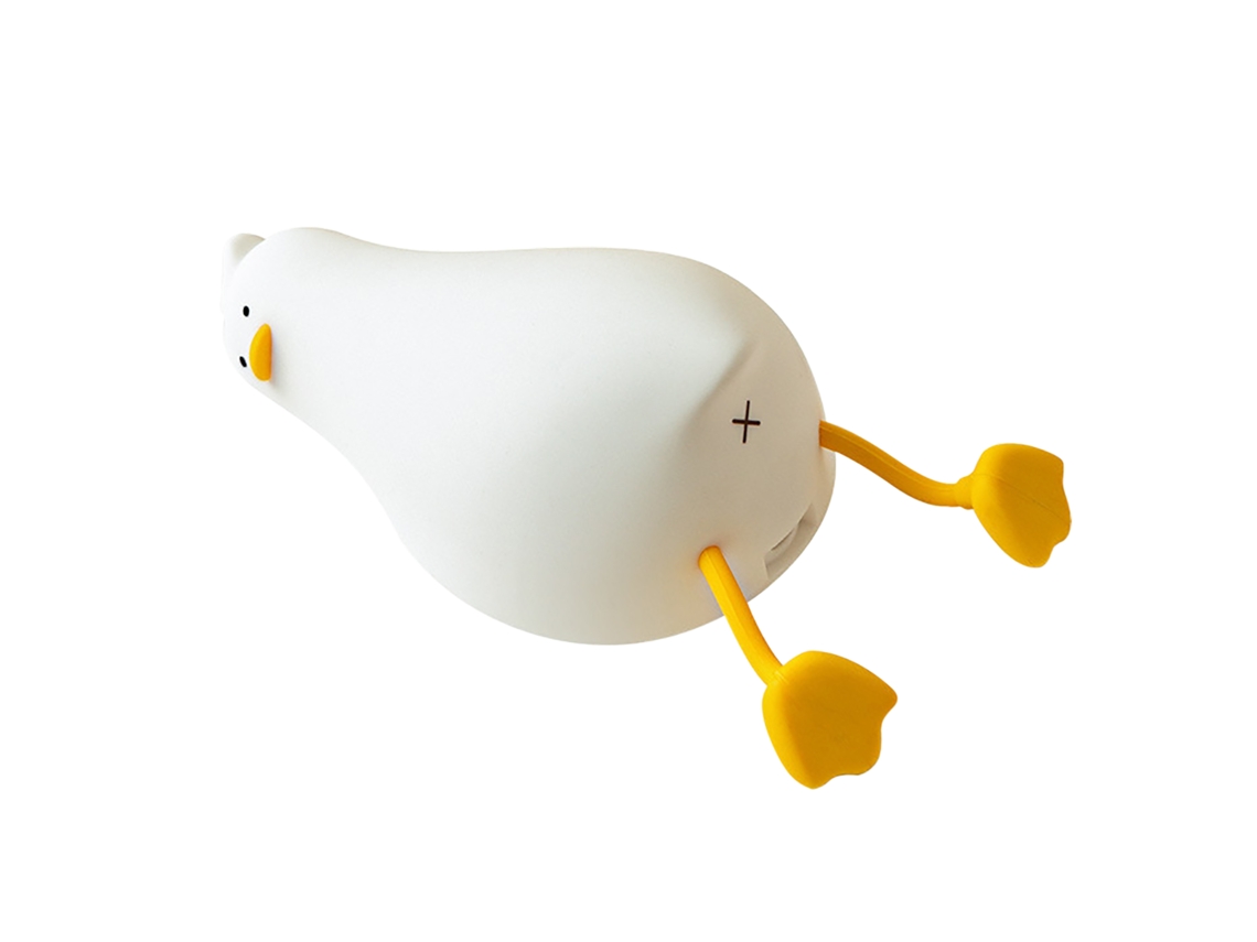 Luz Noturna Pato Silicone Led Recarregável 1200mah