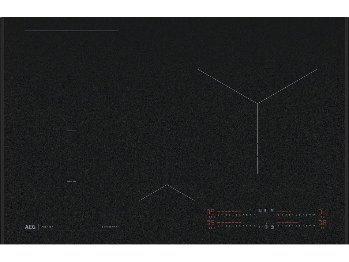 Placa de indução AEG PI6001S80F (Eléctrica - 80 Cm - Preto mate) Hob2Hood
