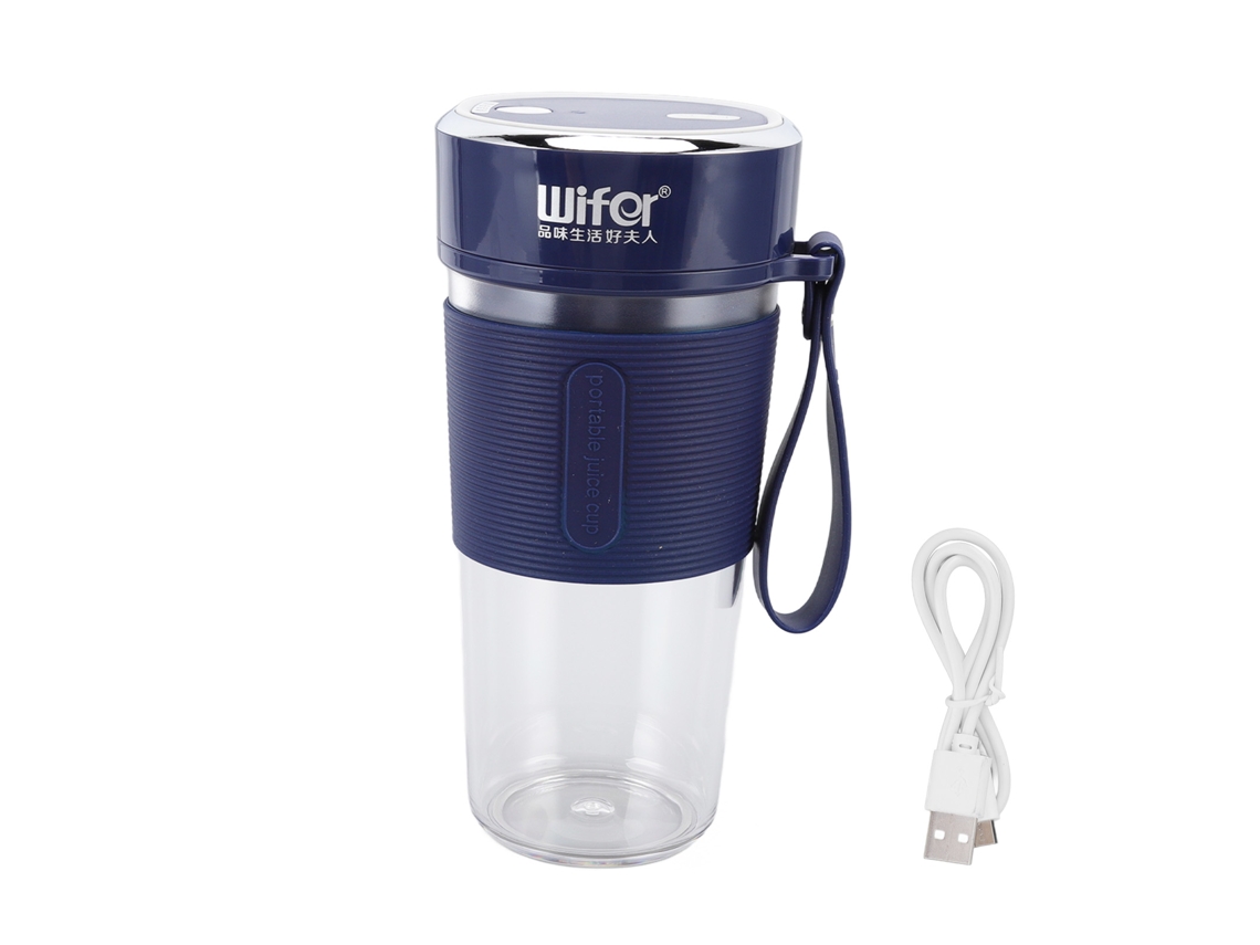 Liquidificador Portátil Elétrico 300ml com Bateria 1200mah USB, Prático para Viagem, Escritório | S/MARCA