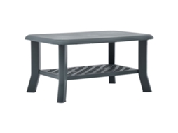 Vidaxl Mesa De Centro 90x60x46 Cm Plástico Verde