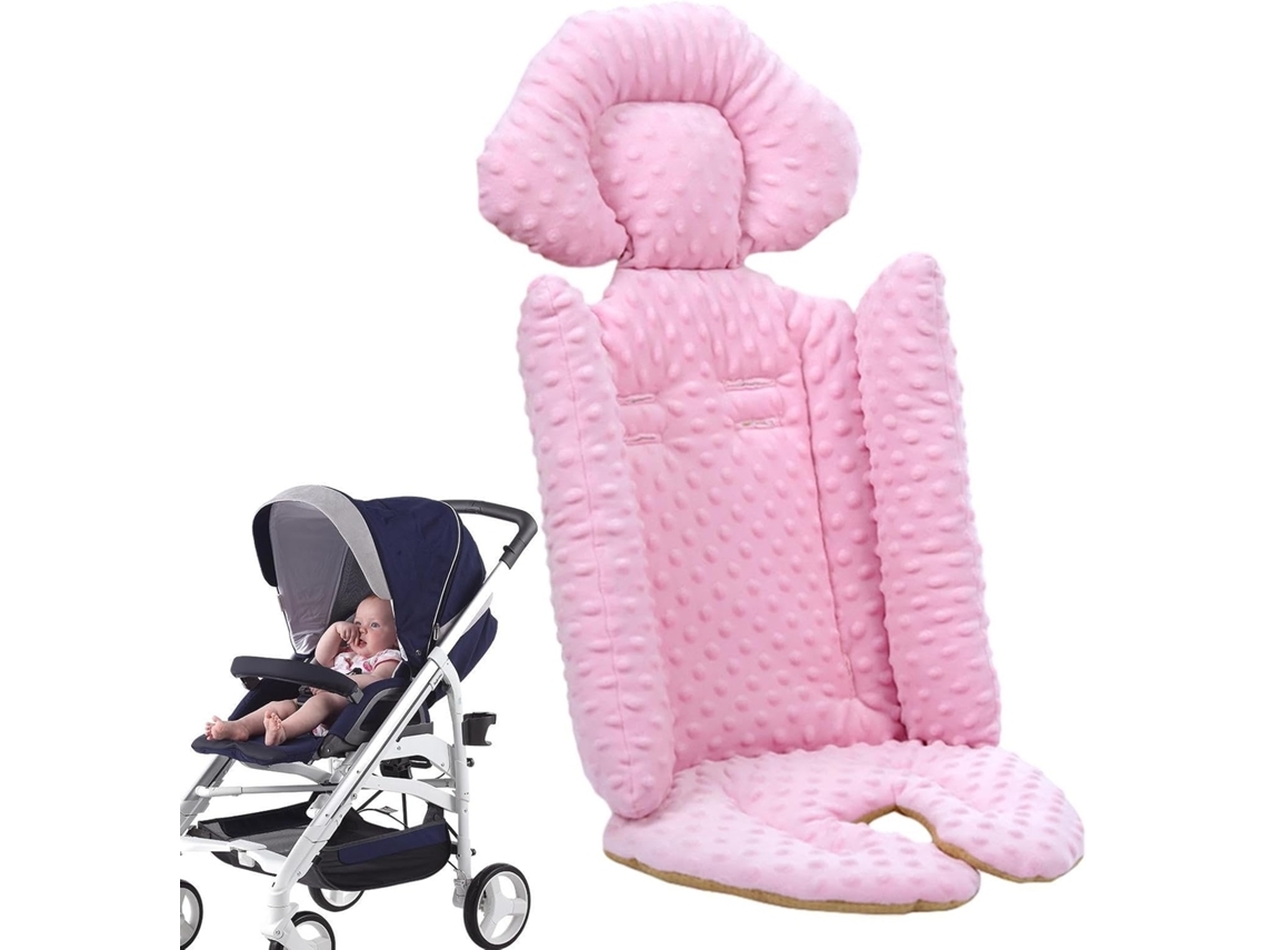 Almofada De Assento Para Carrinho De Bebê Respirável Suporte Para Cabeça E Corpo Do Bebê Almofada Para Assento De Carro Rosa Yunzii
