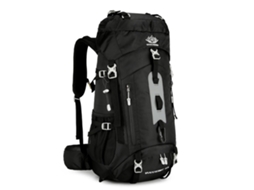 Mochila de Montanhismo Impermeável 60L com Capa de Chuva S/MARCA