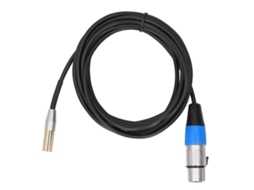 CABO DE ÁUDIO 3PIN MINI XLR MACHO PARA XLR FÊMEA, 3M Mali