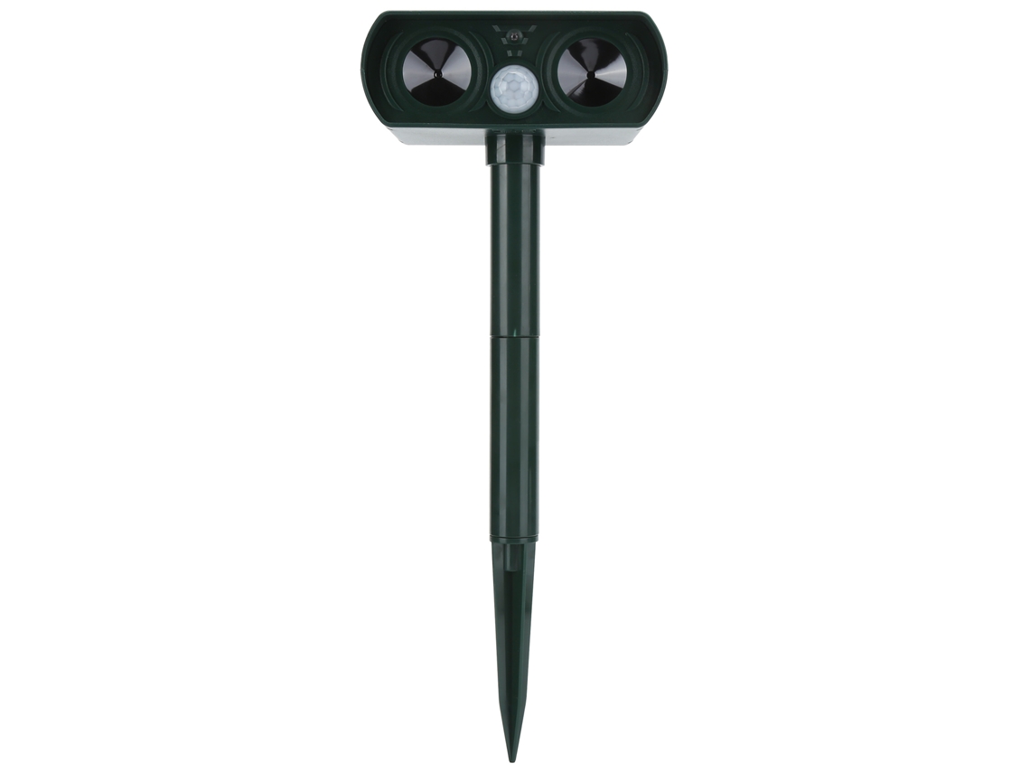 Repelente Ultrassônico Solar para Animais Cães Gatos Texugos Uso Externo 6-10m Ipx4 S/MARCA