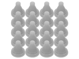 Bicos De Duche Em Silicone: Fácil Instalação, Durabilidade E Fluxo De Água Melhorado - 50 Unidades Cinza