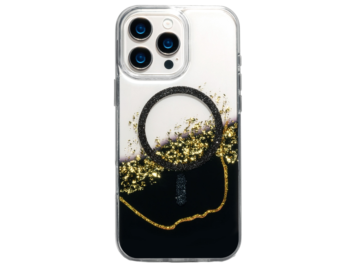 Capa Epoxy Mag Para Iphone 17 De 6,3 Polegadas, Preta