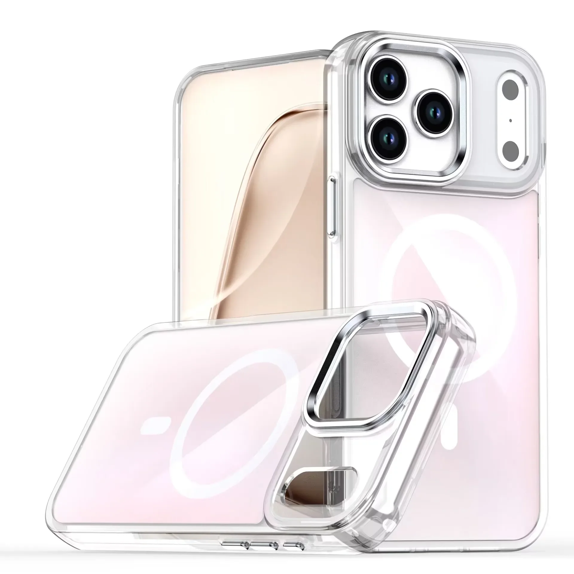 Capa Magsafe Para Iphone (iphone 12, Branca), Compatível Com Carregamento Sem Fio, Resistente Ao Desbotamento E À Descoloração.
