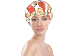 Touca De Banho Feminina, Reutilizável, Impermeável, Dupla Camada, Com Elástico, Ideal Para Cabelos Longos, Linda Touca