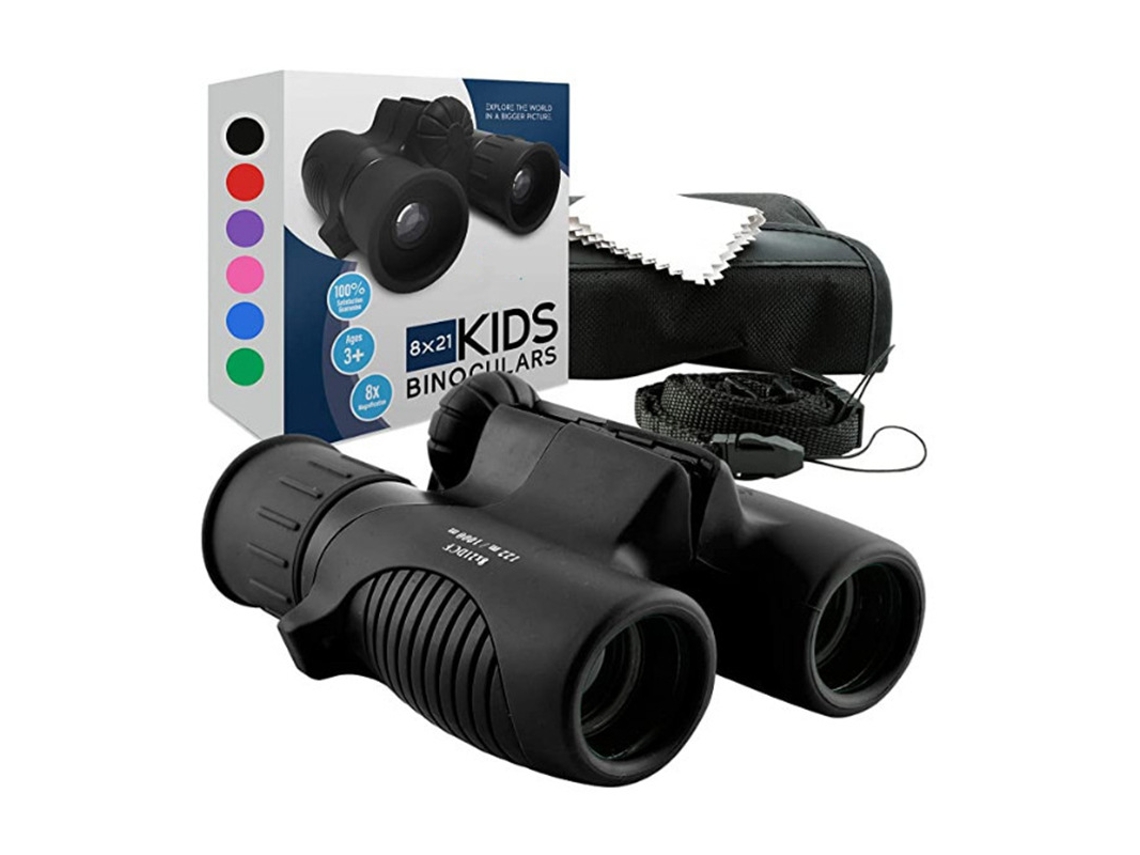 Binóculos Portáteis 8x21 de Alta Definição para Criançaspreto + Preto CHENNNLS