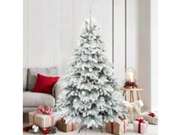 Vidaxl Árvore De Natal Artificial Com 300 Leds Branco 180 Cm Pe E Pvc