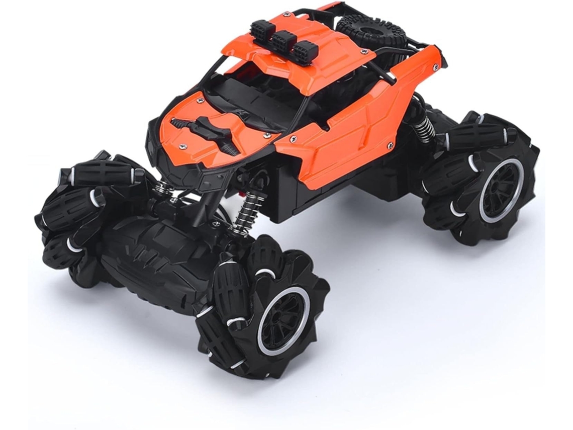 Carro de controle remoto para acrobacias de drift, modelo 765 19, novo, laranja.