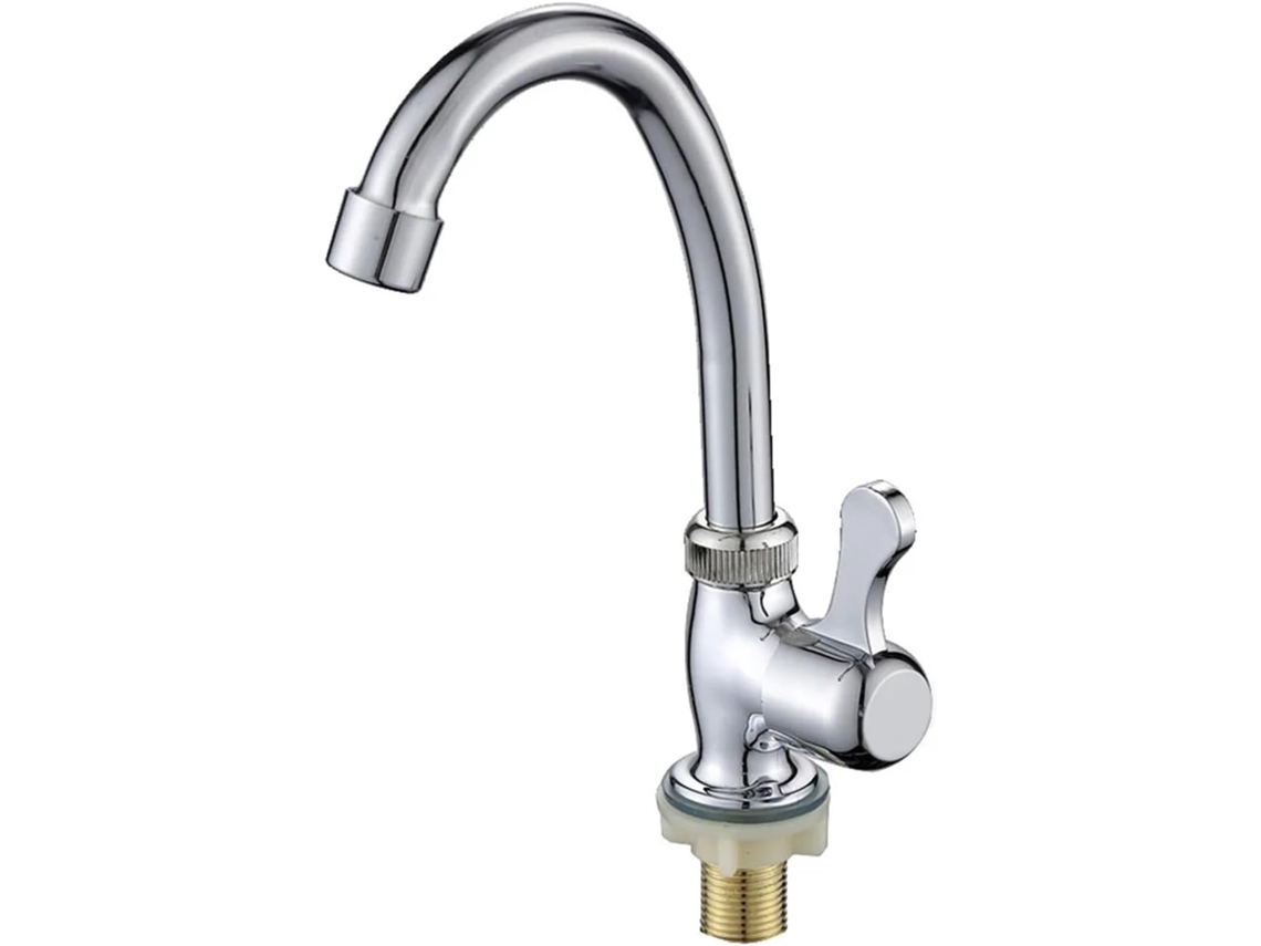 Torneira Vertical Para Lavatório De Cozinha/banheiro Em Abs Ace-steel Purifier Single