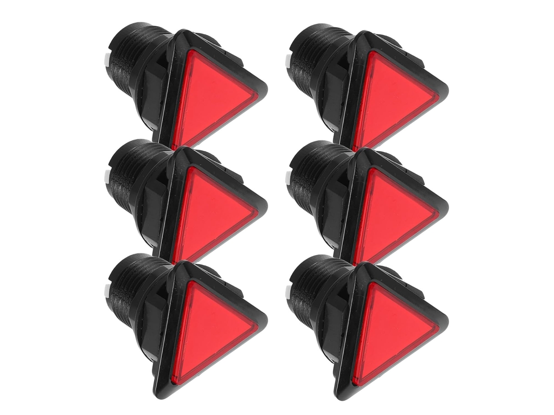 Botões De Pressão Triangulares Vermelhos De Plástico Com Microinterruptores