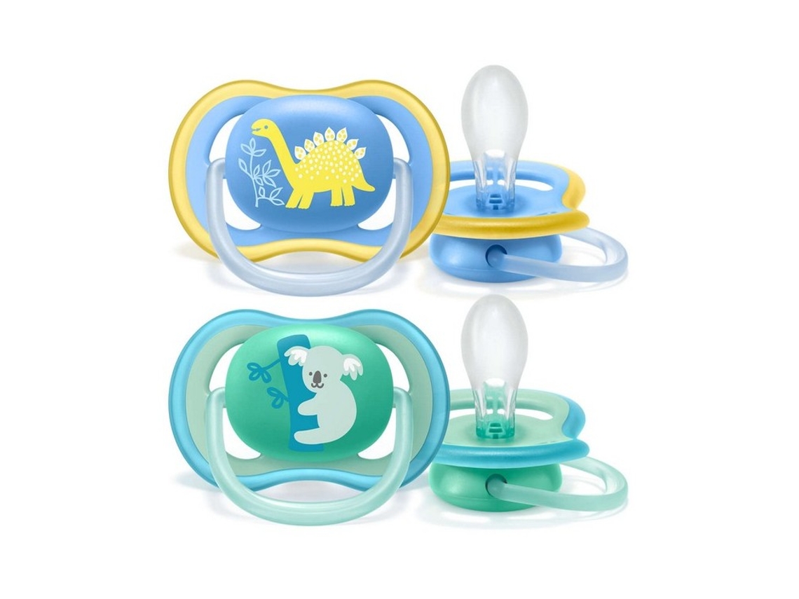 Conjunto 2 Chupetas PHILIPS 18m+ Ultra Air Menino