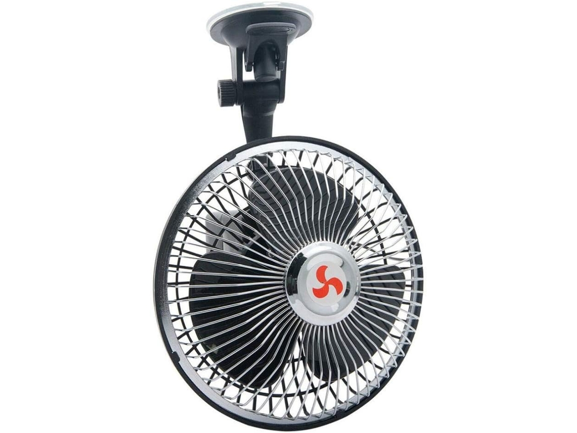 Ventilador Portátil Giratório Com Ventosa Para Carro, Ventilador Silencioso Para Resfriamento Do Motor De Caminhões