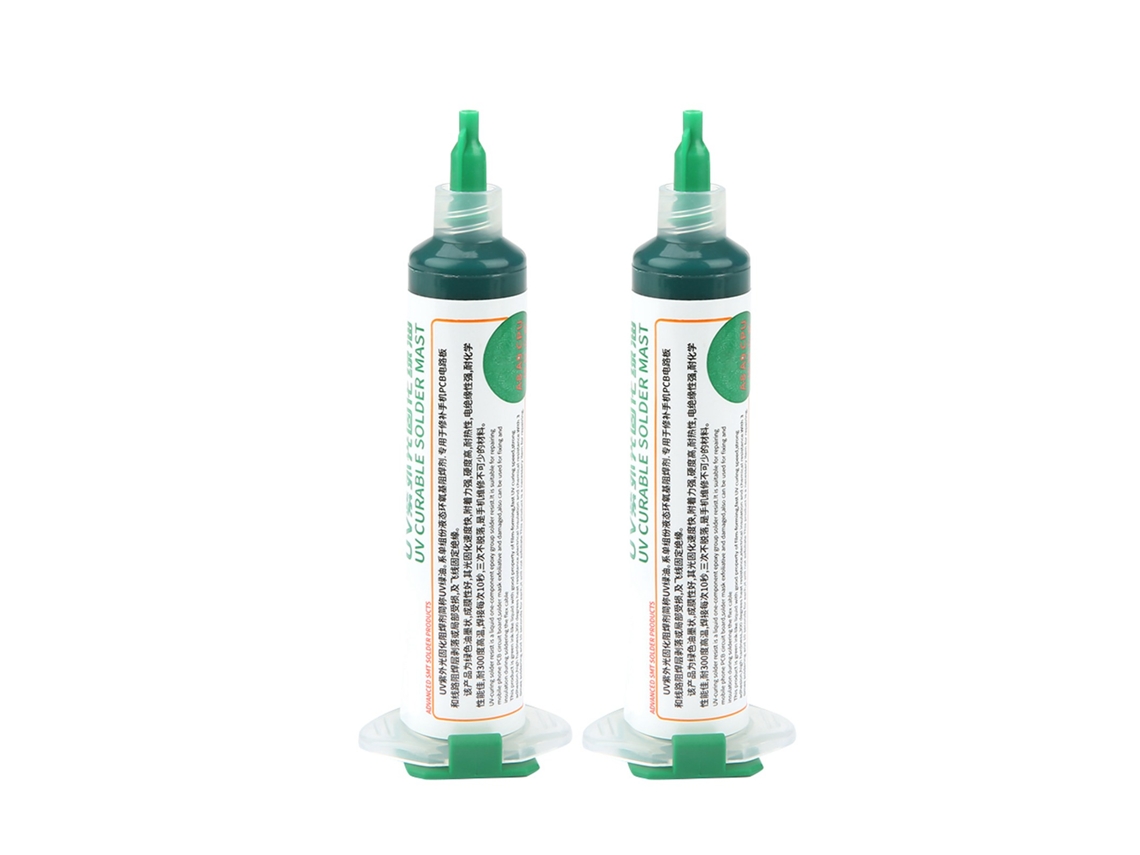 2 Peças De Tinta Resistente À Solda Uv Para Pcb Bga Na Cor Verde