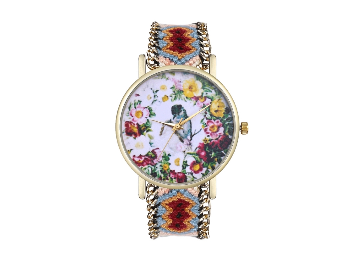 Reloj Casual Fashion Unisex De Cuarzo Con Correa De Lana Zhoulianfa