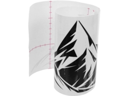Adesivos automotivos com estampas de montanhas em PVC preto, decalques externos.