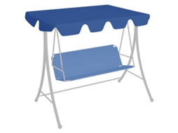 Vidaxl Toldo Suplente P/ Baloiço De Jardim 150/130x105/70 Cm Azul
