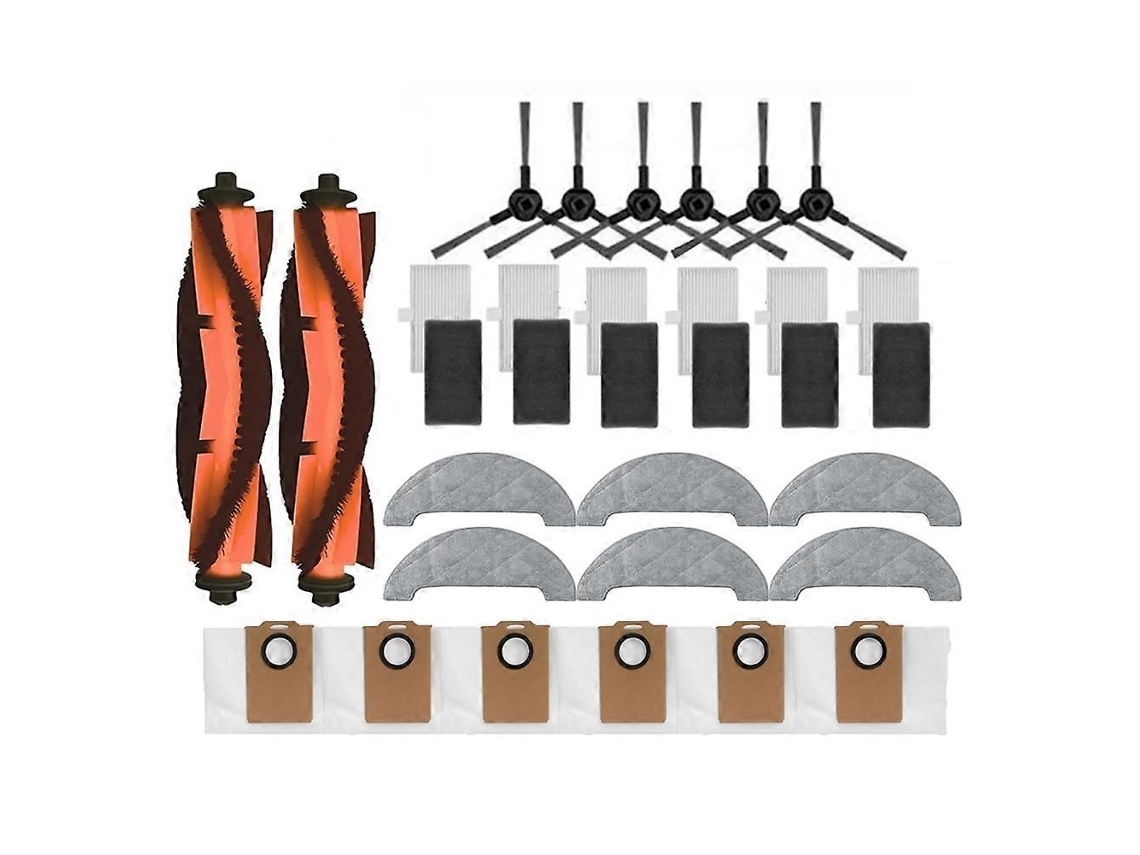 Conjunto De 26 Peças De Peças De Reposição Para Aspirador De Pó Dreame Mova E20 Pro Plus / Trouver E20 Pro Plus: Escova, Saco De Pó, Filtro E Pan_ozo