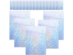 Tehaux - Pacote com 20 folhas de papel adesivo imprimível a laser para etiquetas, multiuso, material durável e adequado para diversos projetos.