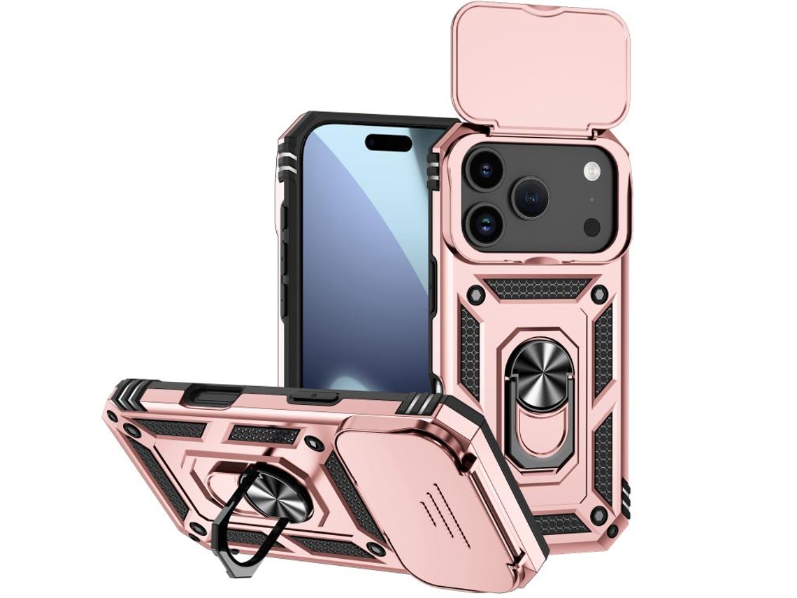 Capa Para Iphone 17 Pro - Suporte Deslizante Para Câmera