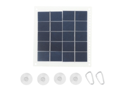 Painel solar portátil de 7W, durável, sensível, para viagens ao ar livre, carregador de bateria 12V