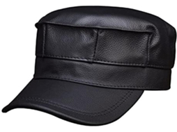 Casquette de Baseball en Cuir SFUSHOS (XL, noir)