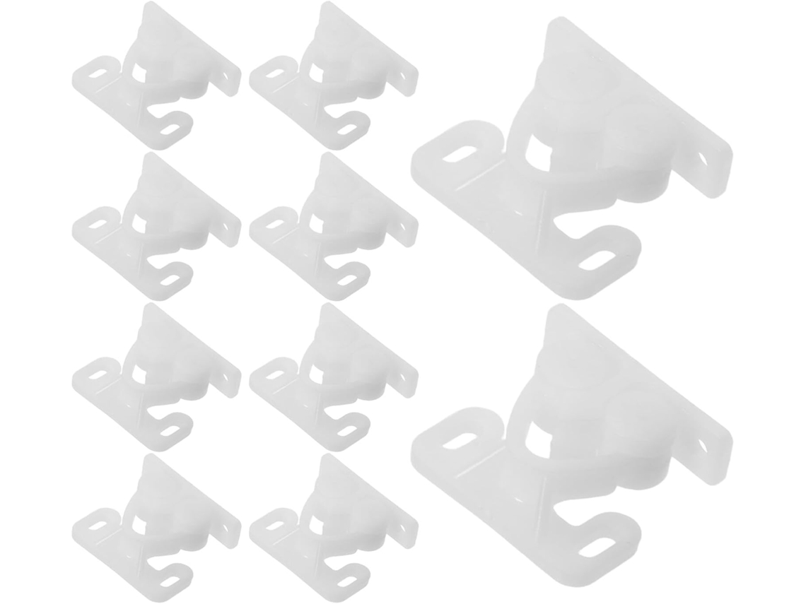 Mipcase Conjunto De 10-fechos Esfera Plástico Com Mola Rolo Para Armários, Portas De Armários E Náuticas