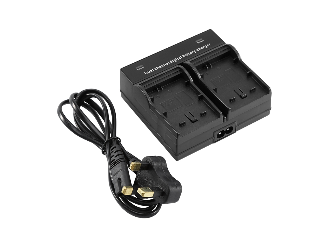 Carregador Sony NP FW50 EOOCOO (duplo de bateria, plugue UK)