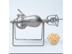 Máquina De Pipoca Retrô Com Estilo Vintage, Feita Em Aço Inoxidável E Com Sistema De Pressão, Ideal Para Uso Em Fogão E Festas Em Casa.