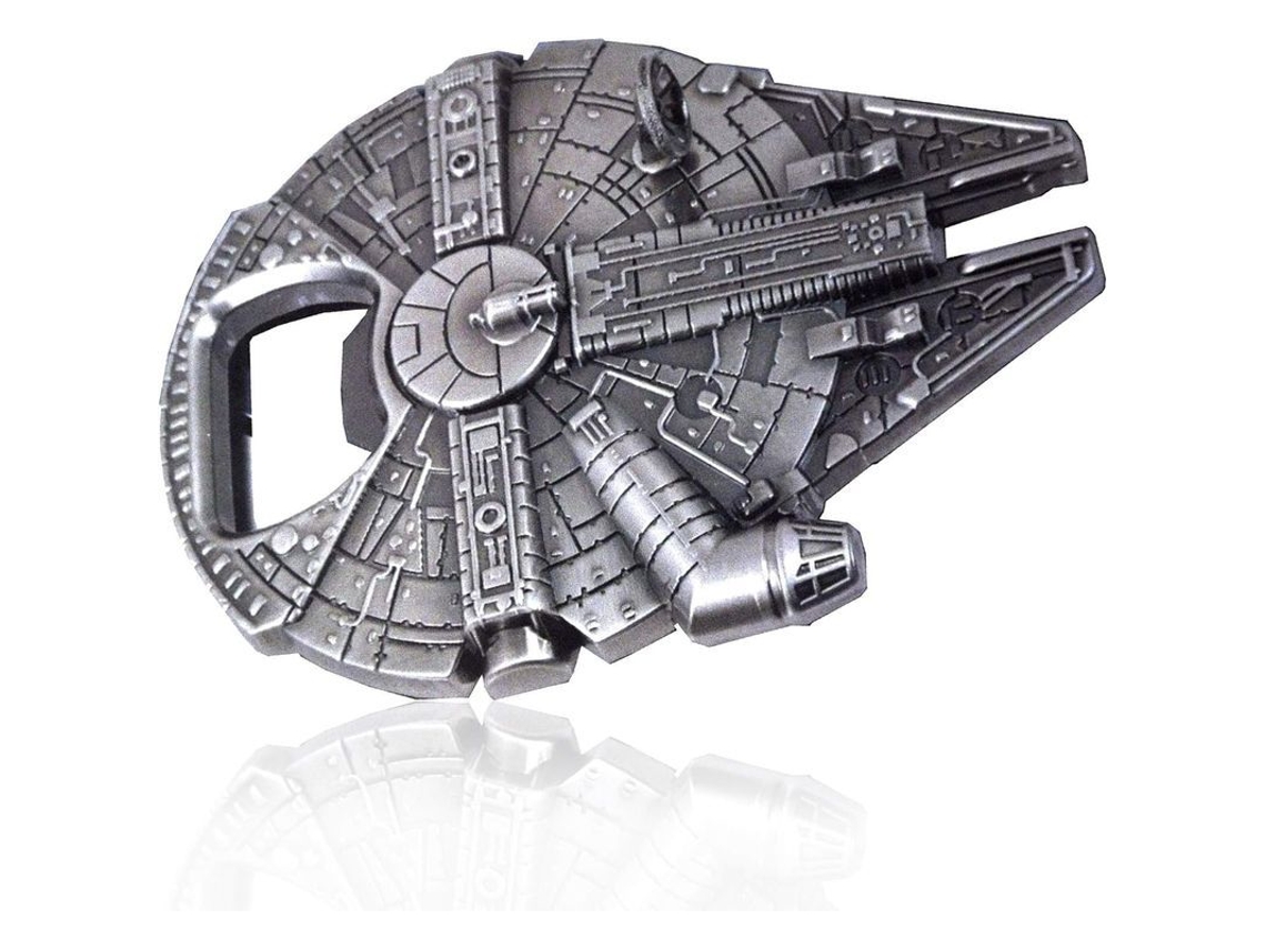 Nova Line abre garrafas de Metal Millennium Falcon Star Wars 2025 Prático e Divertido 2,5x2,1 Polegadas