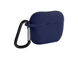 Aetheria capa Protetora de Silicone para Capa de Carga do Fone de Ouvido Bluetooth Ios Earbuds Pro/iii Azul Midnight
